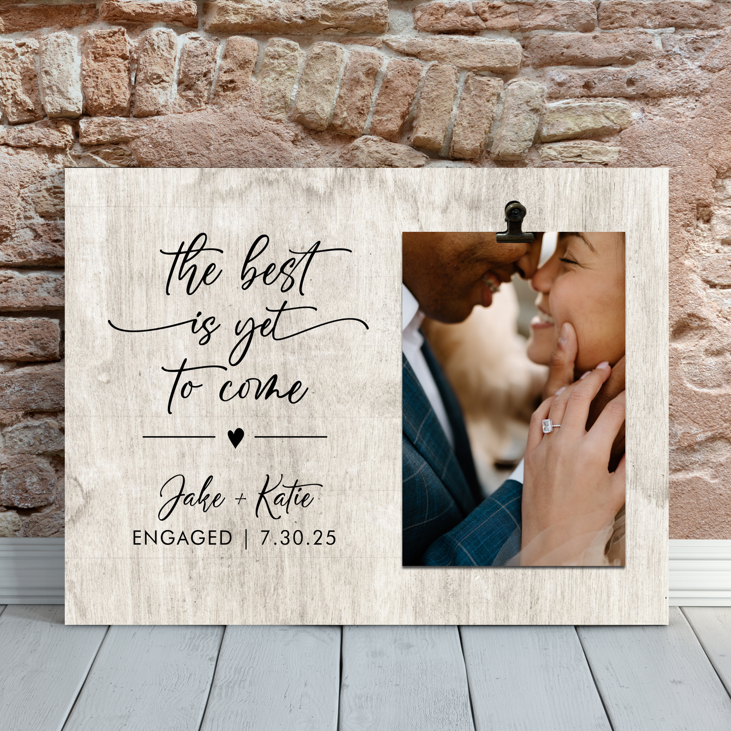 Custom Engagement Frame | Picture Frame with Clip