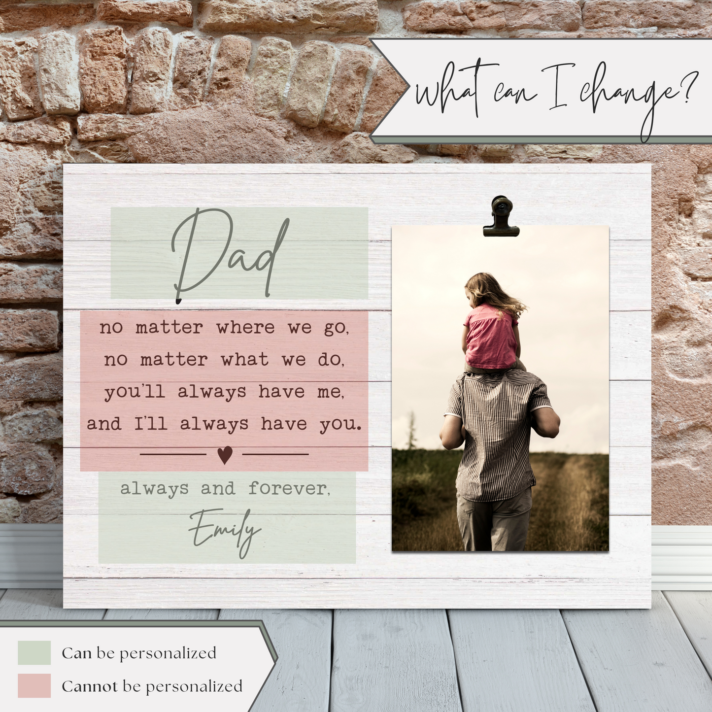 Picture Frame for Dad | Father of the Bride Gift