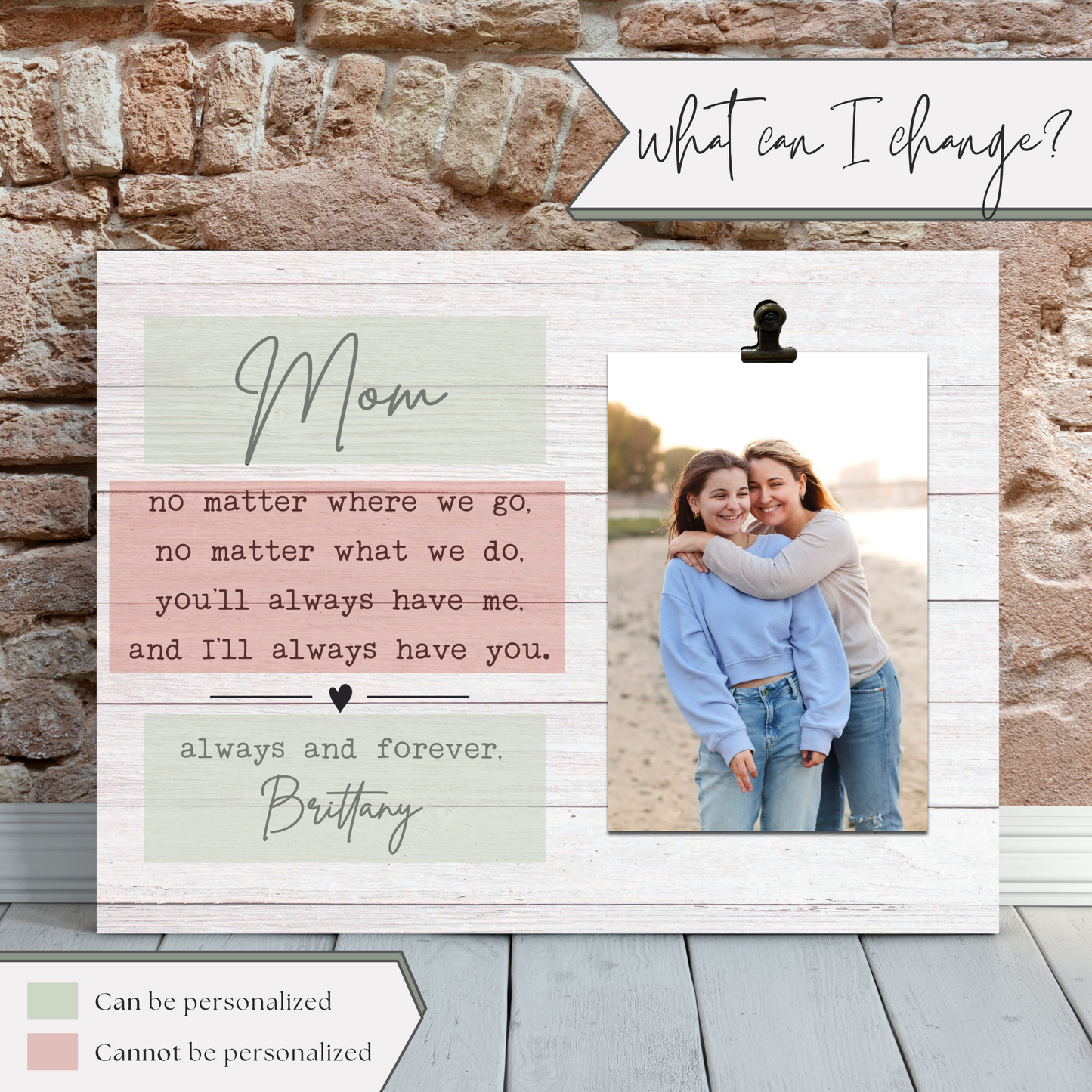 Picture Frame for Mom | Mother of the Bride Gift