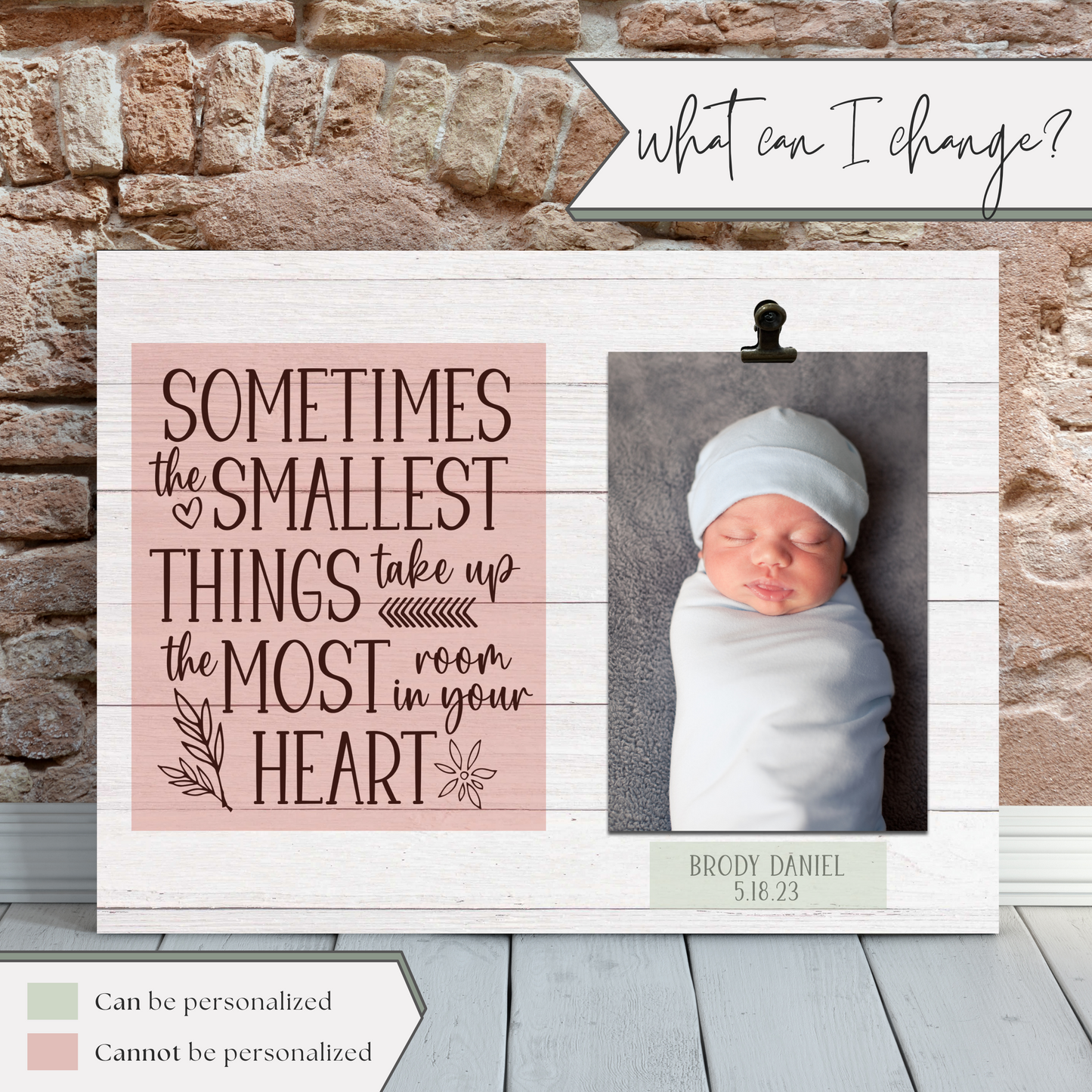 New Baby Photo Frame | Gift for New Mom