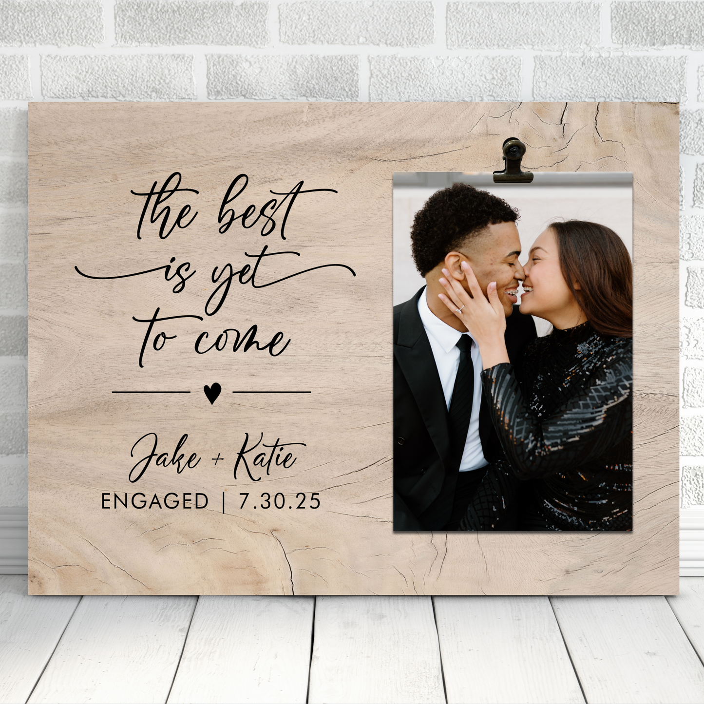 Custom Engagement Frame | Picture Frame with Clip