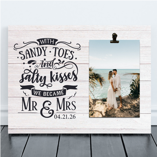 Beach Wedding Photo Frame | Destination Wedding Gift