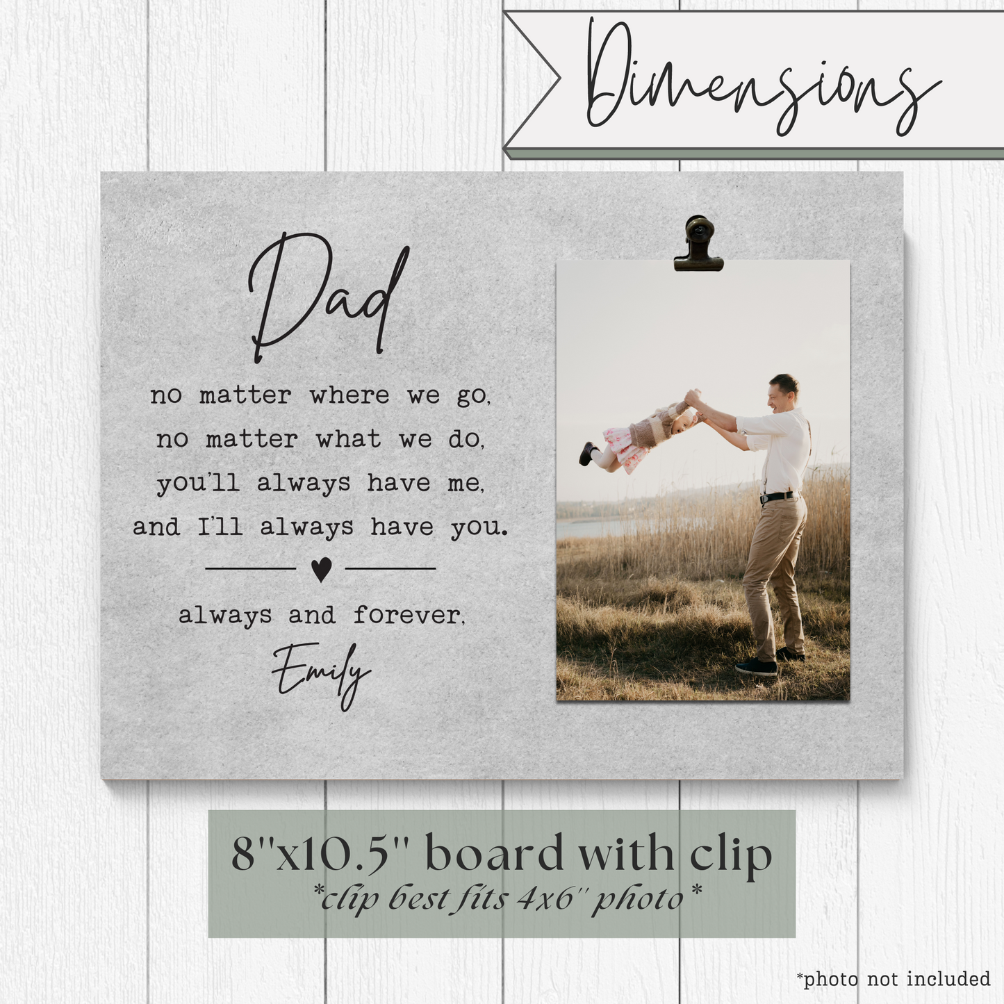 Picture Frame for Dad | Father of the Bride Gift