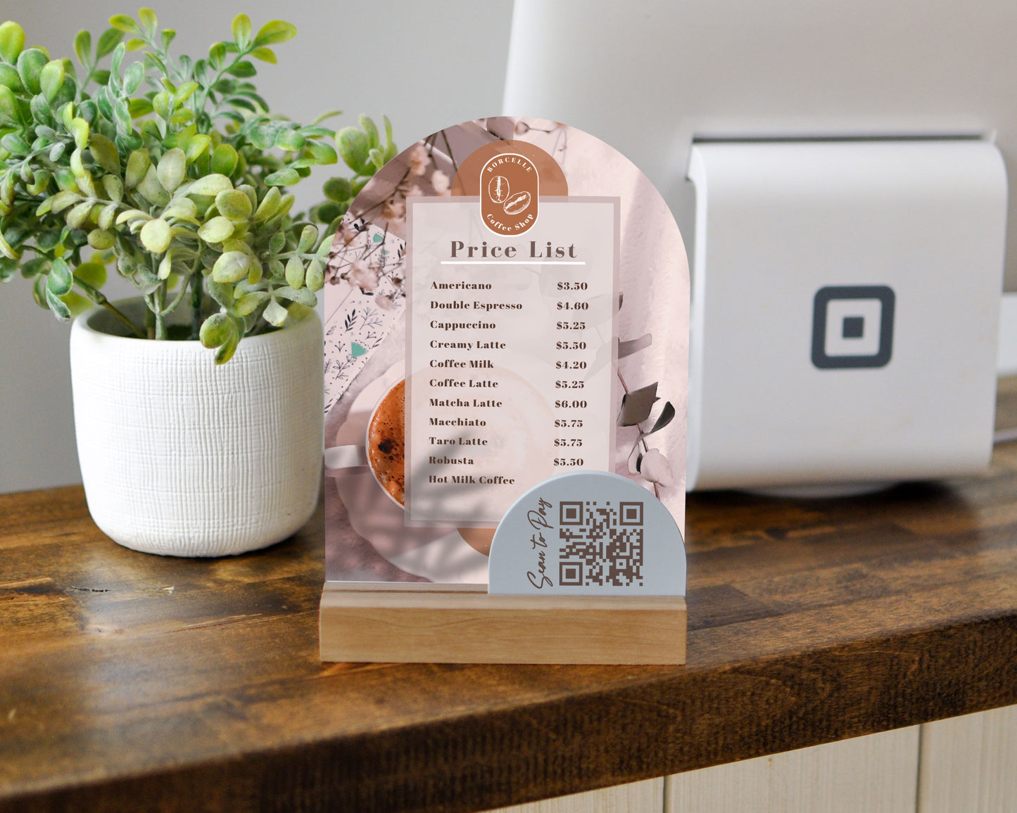 Custom Price List | QR Code Business Sign