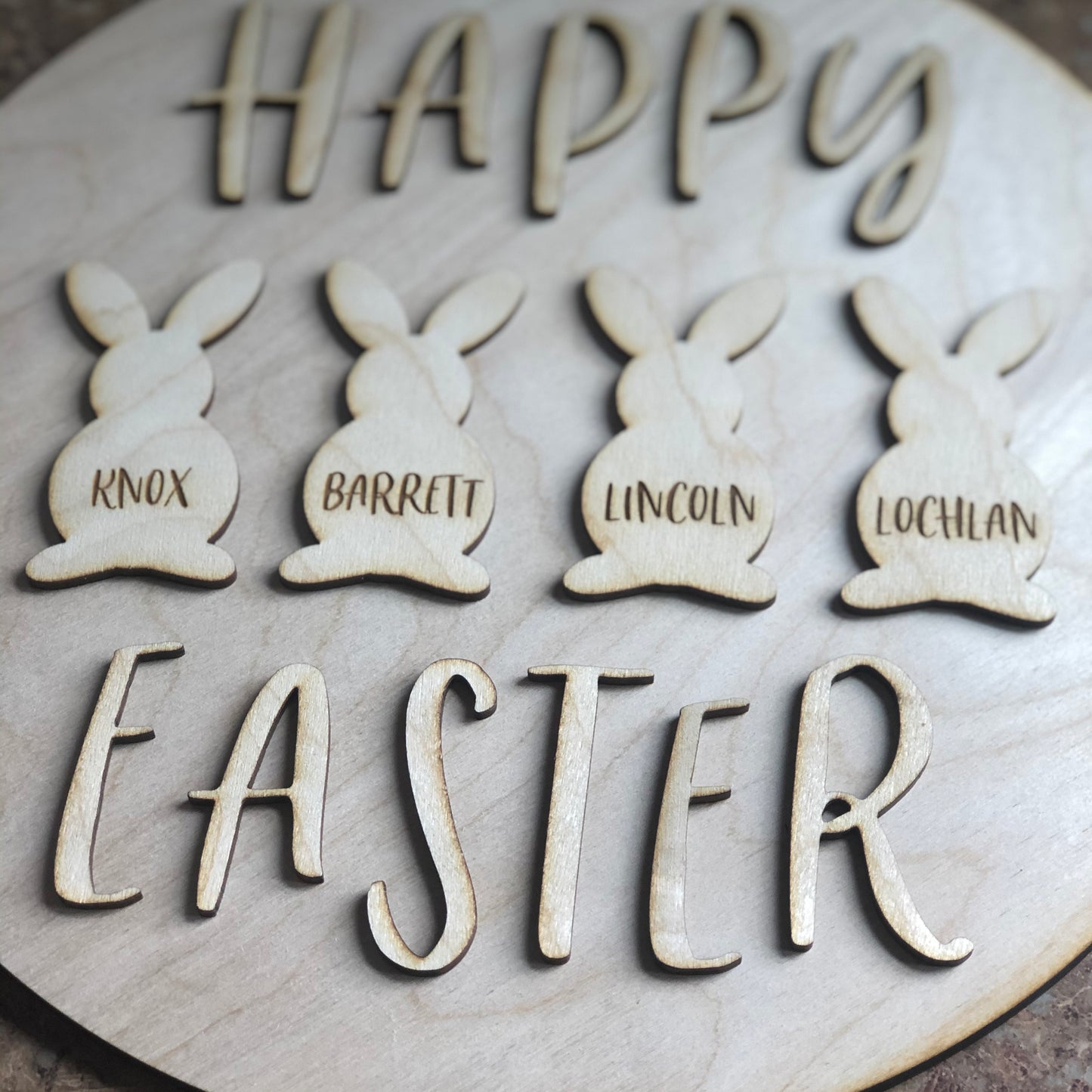 DIY Wood Sign Kit | Happy Easter - Intricut Creations