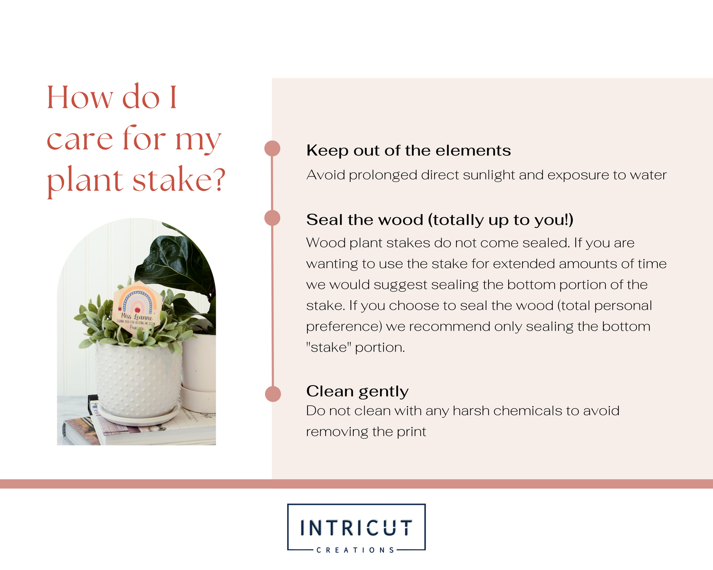 how do I care for my plant stake?