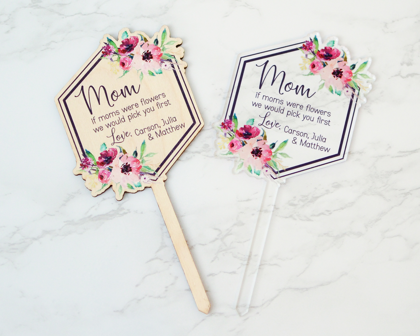 wood and acrylic sample