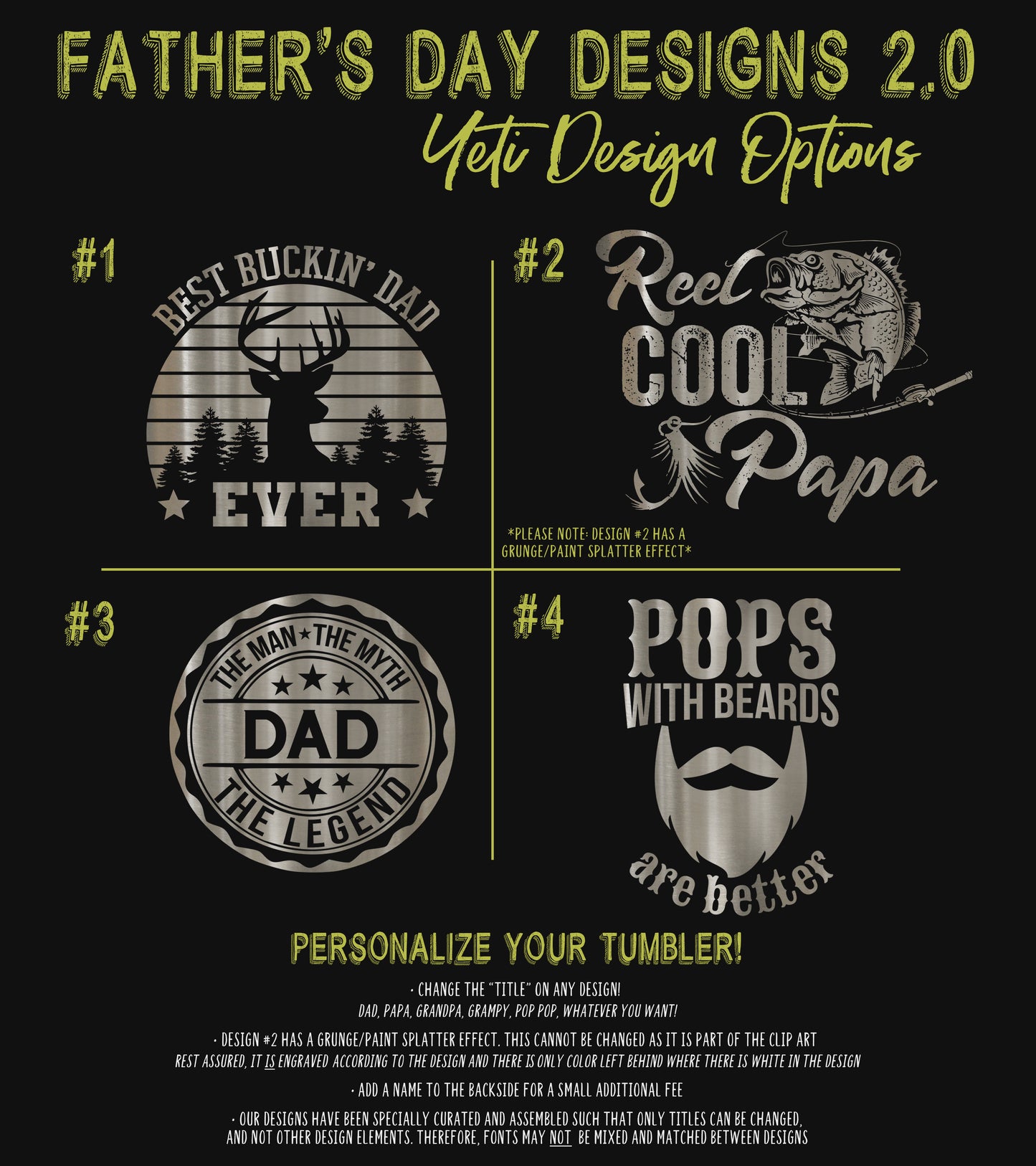 Engraved Father's Day Tumbler | Gift for Grandpa