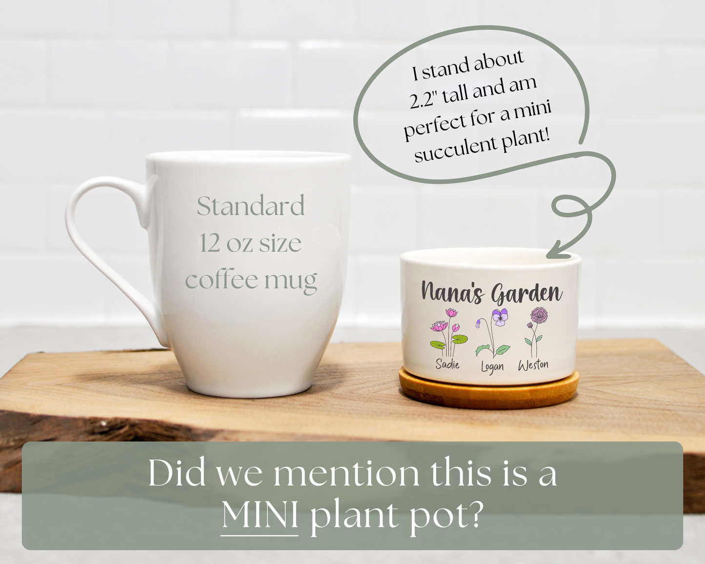 Grandma's Garden Mini Planter | Gift for Grandma