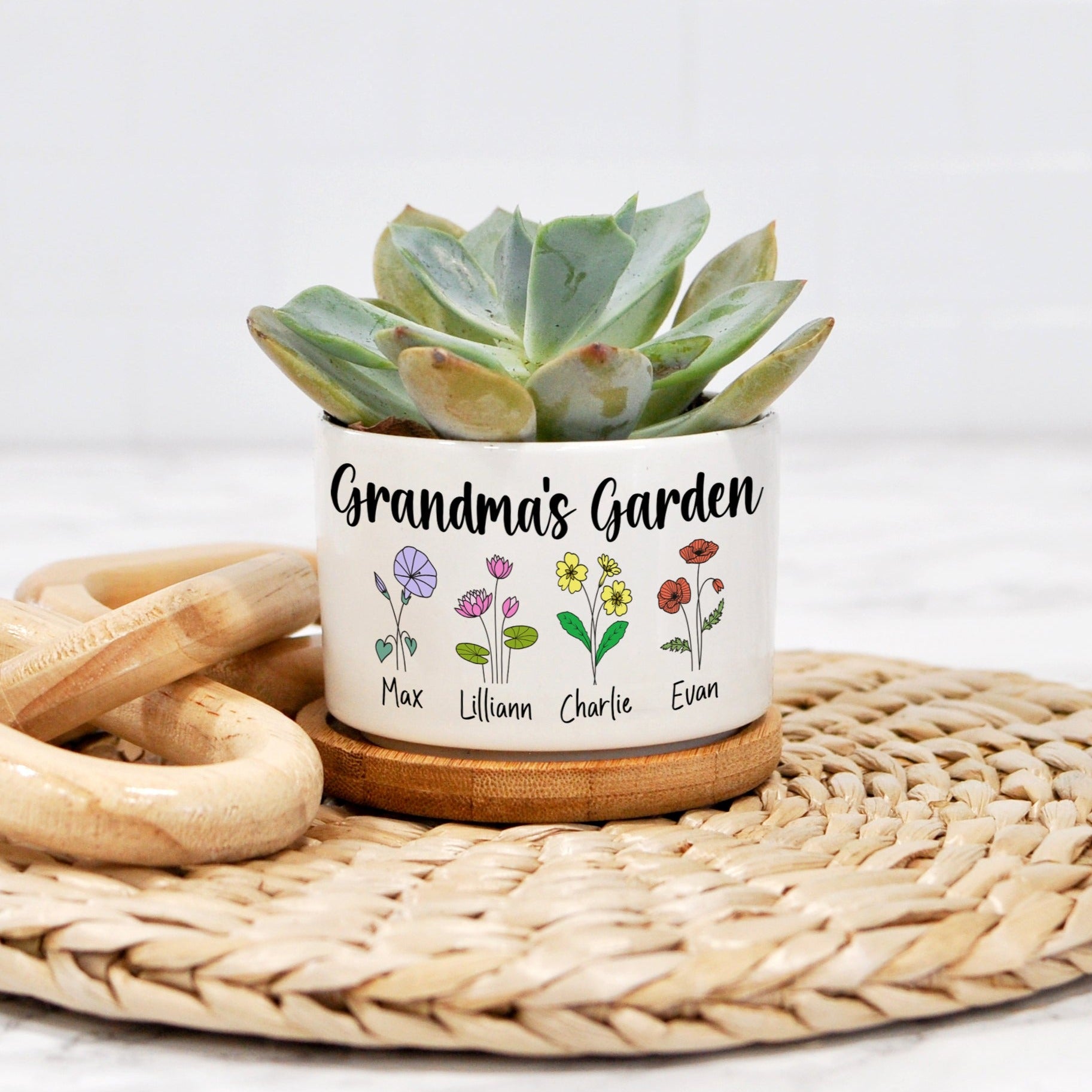 granny plant pot Grandma's Garden Mini Planter