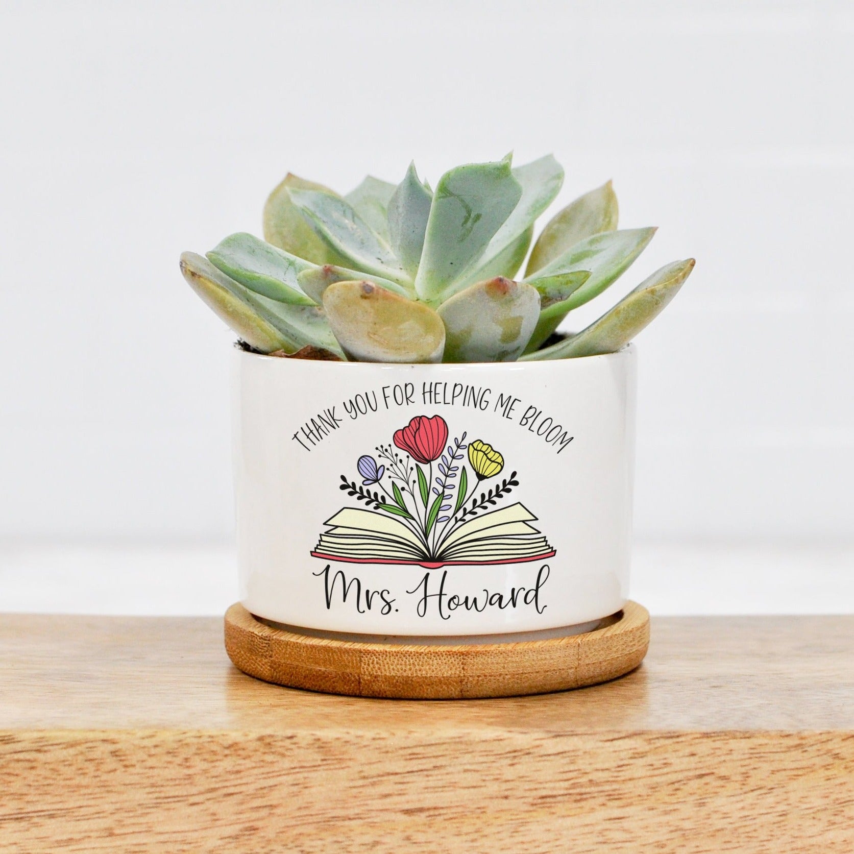 Thank You For Helping Me Bloom Mini Planter
