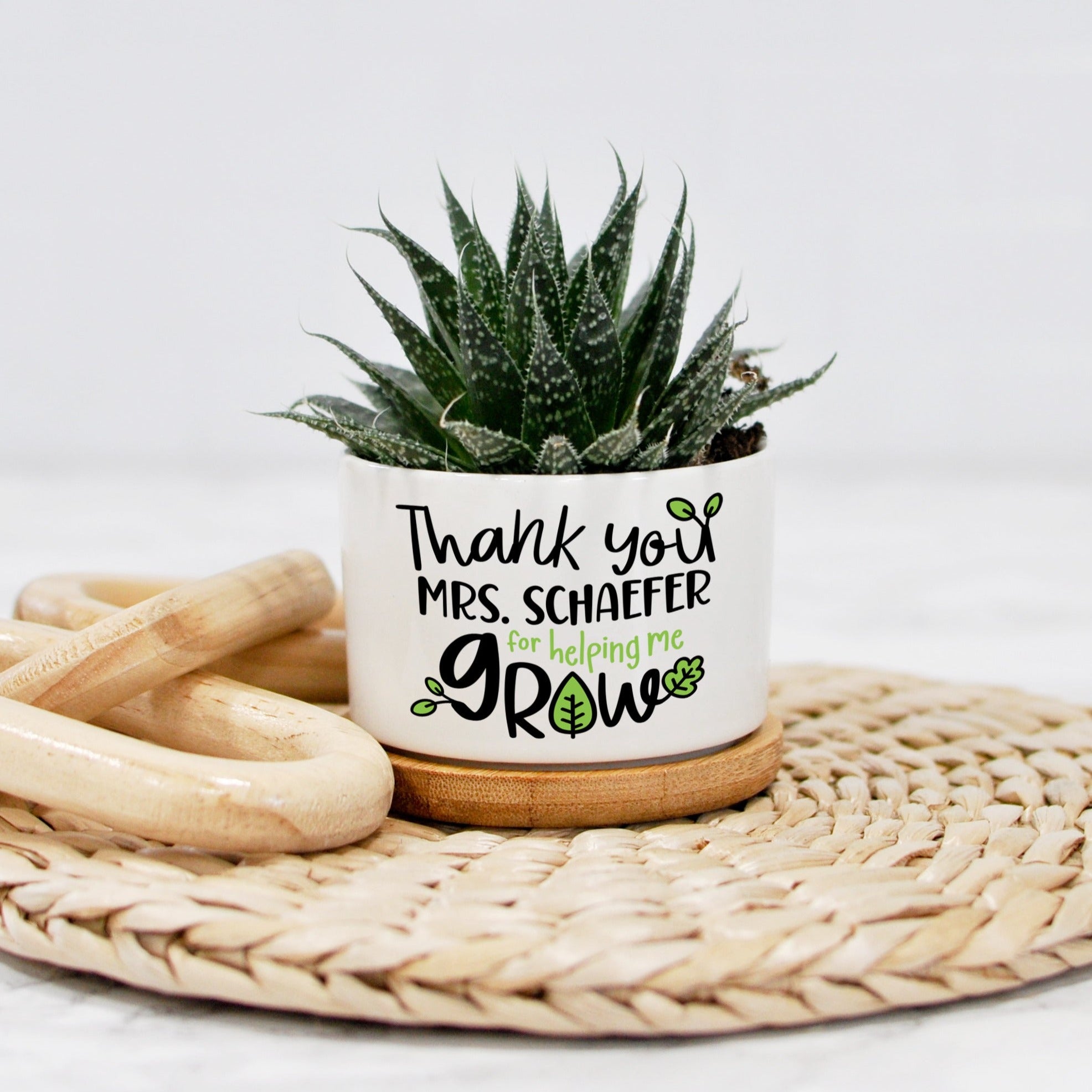 thanks for helping me grow succulent Thank You For Helping Me Grow Mini Planter