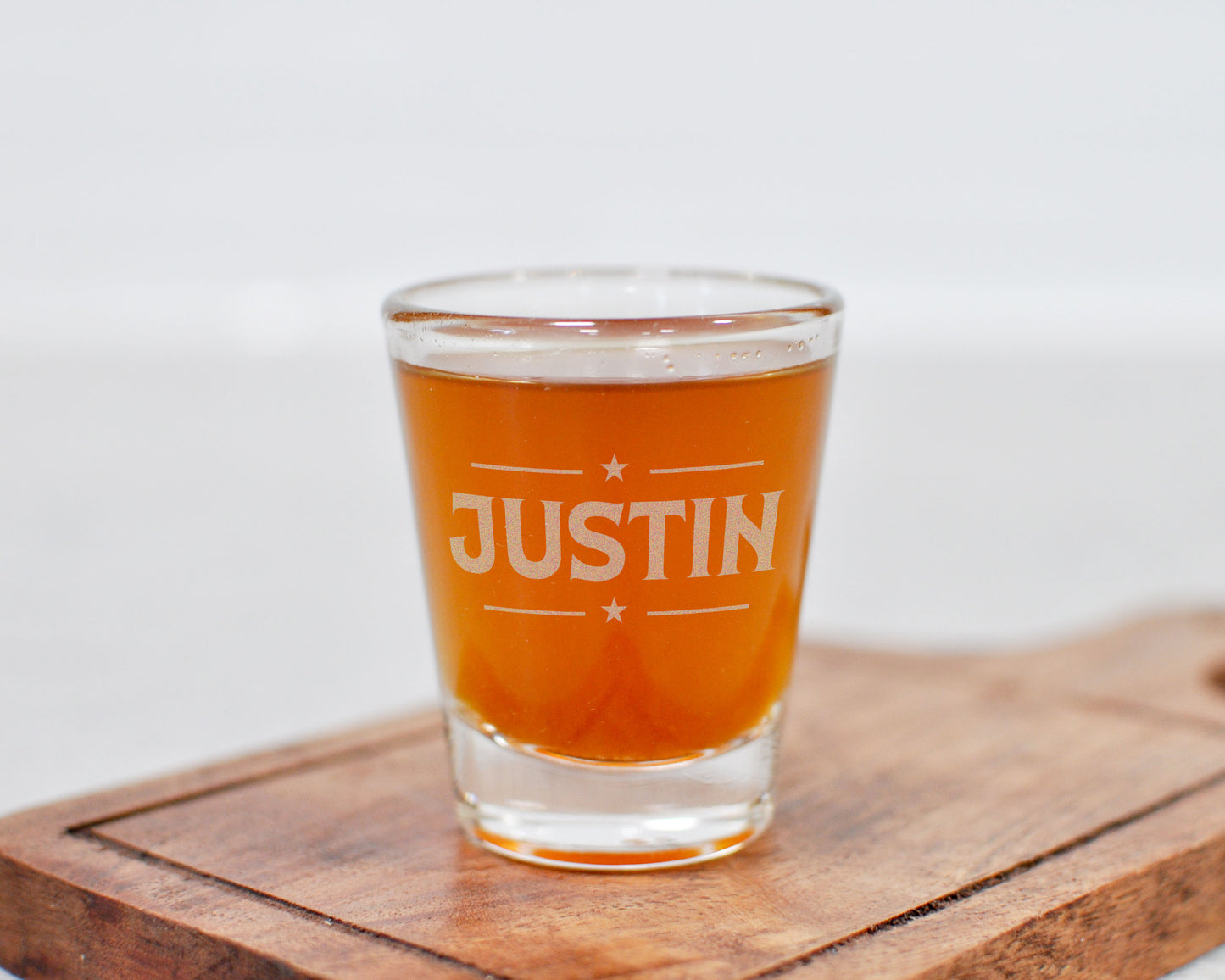 Personalized Western Shot Glass | Engraved Bachelor Party Favor