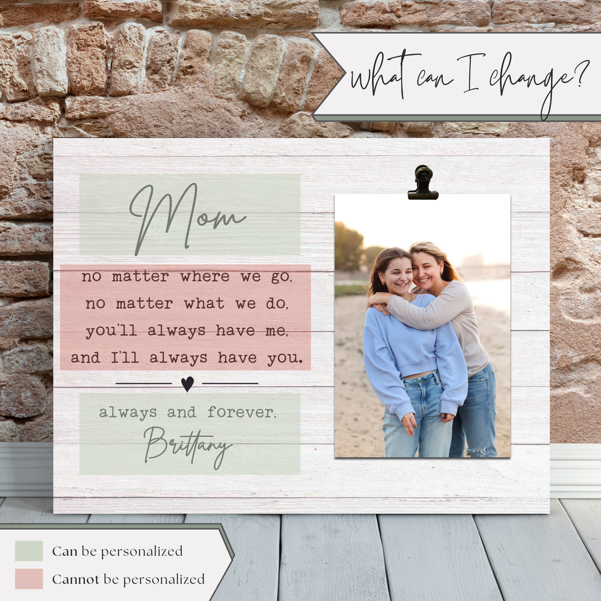 Mother of the 2024 bride photo frame