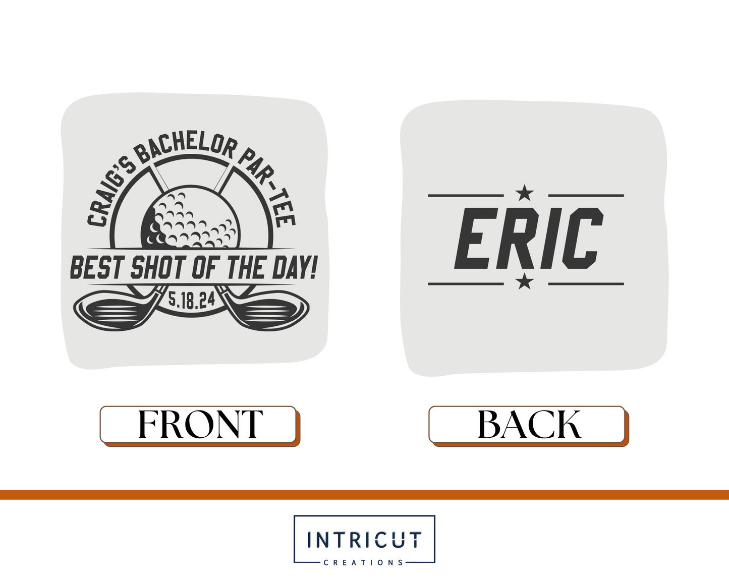 Golf Bachelor Par-Tee Shot Glass | Best Shot of the Day Engraved Favor