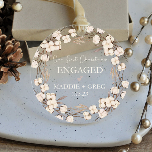 First Christmas Engaged Cotton Blossom | Engagement Gift