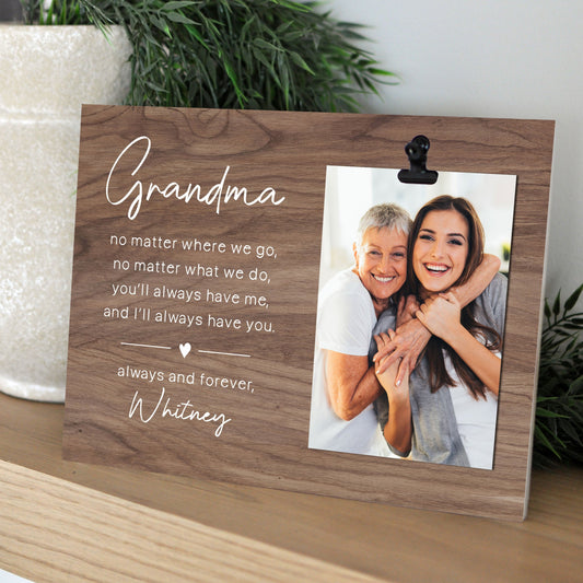 Sentimental Grandma Clip Frame – Personalized Photo Holder Gift