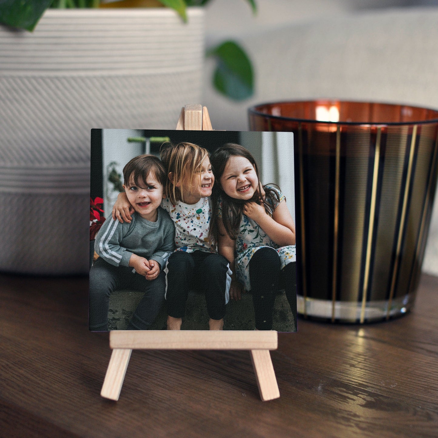 Personalized Mini Canvas Photo Print with Easel | Custom Photo Gift