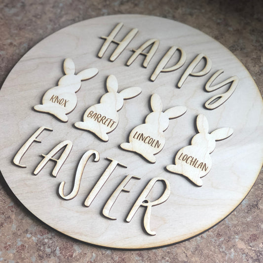 DIY Wood Sign Kit | Happy Easter - Intricut Creations