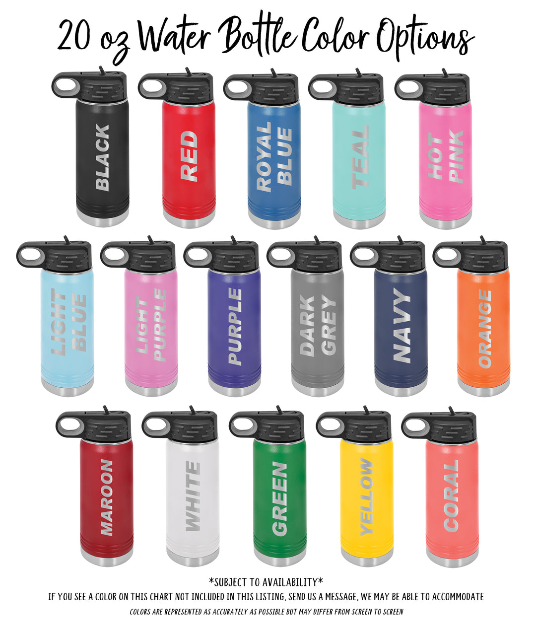 Custom Engraved Kid's Water Bottle | Personalized Gift for Kids ...