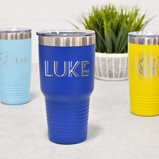 Custom Engraved Travel Mug | Personalized Tumbler