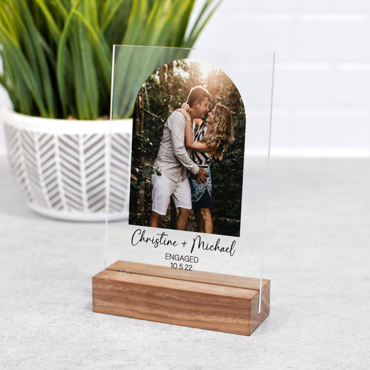 Custom Engagement Photo | Acrylic Print with Stand