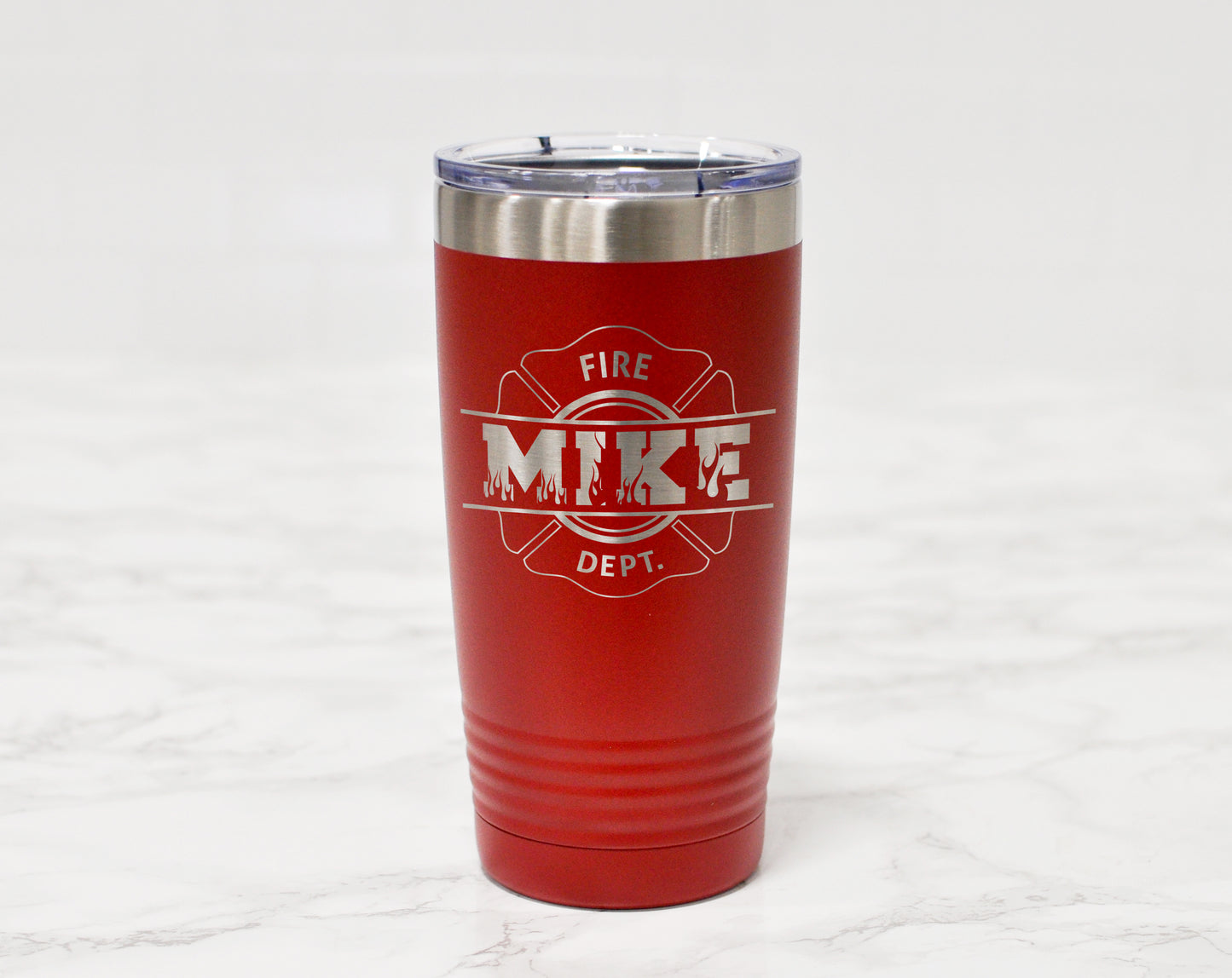 Personalized Firefighter Engraved Tumbler | Fireman Gift