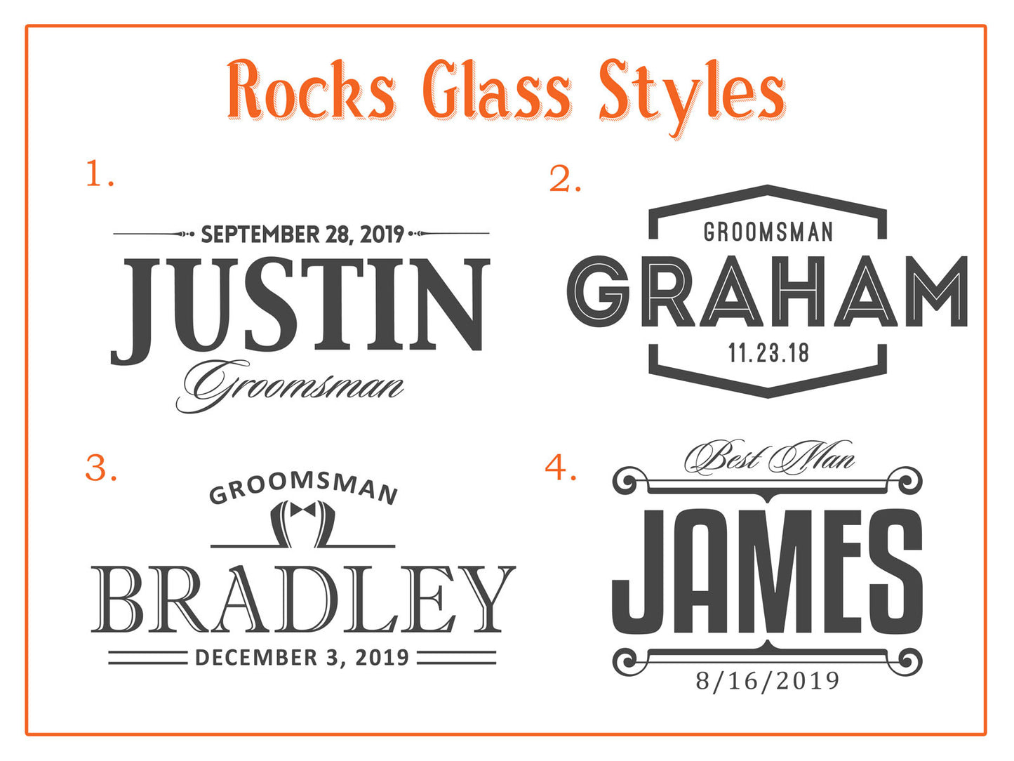 Custom Logo Rocks Glasses Custom Engraved Rocks Glasses | Groomsman Gift – Intricut Creations