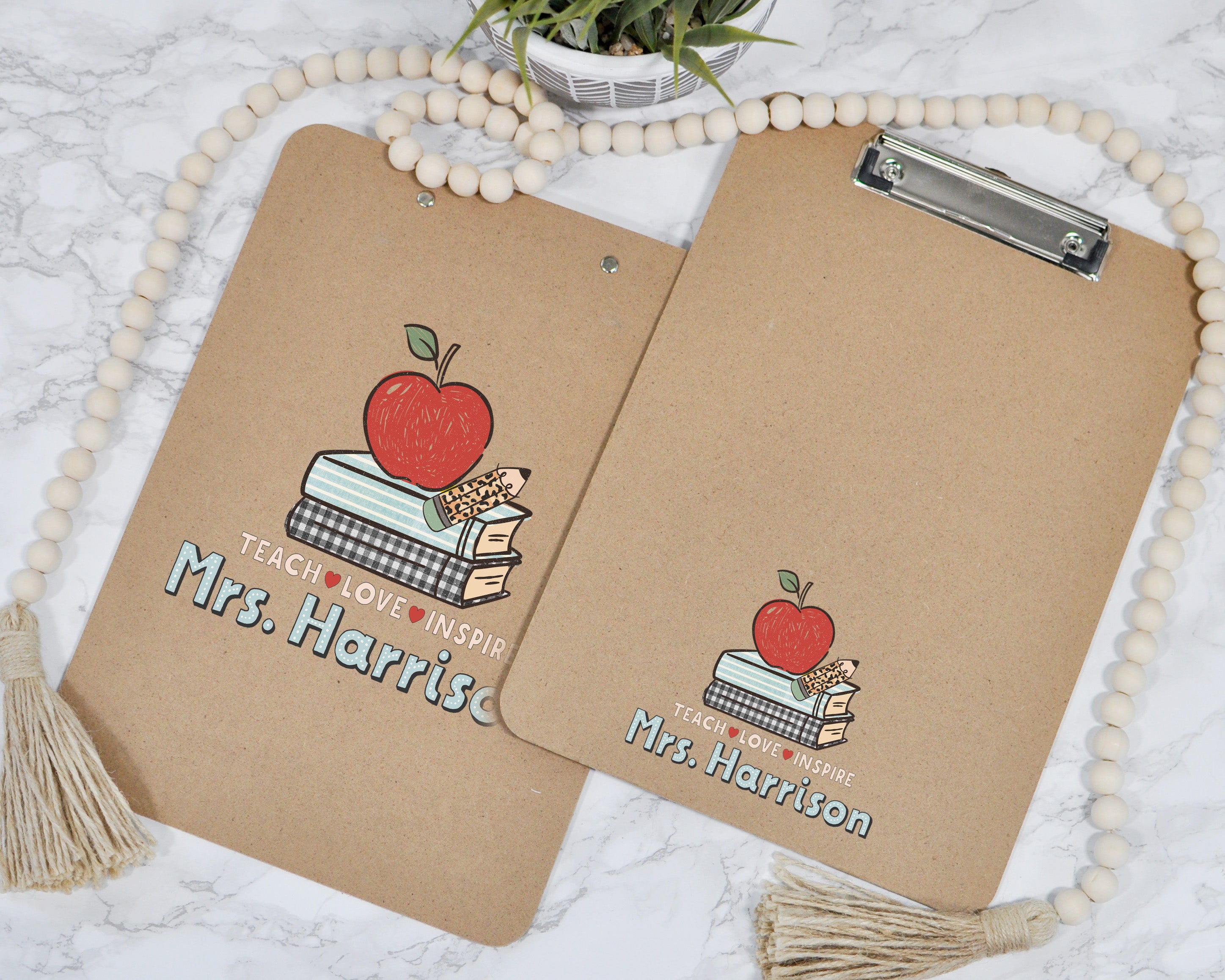 Custom Teacher Clipboard - Teach Love Inspire