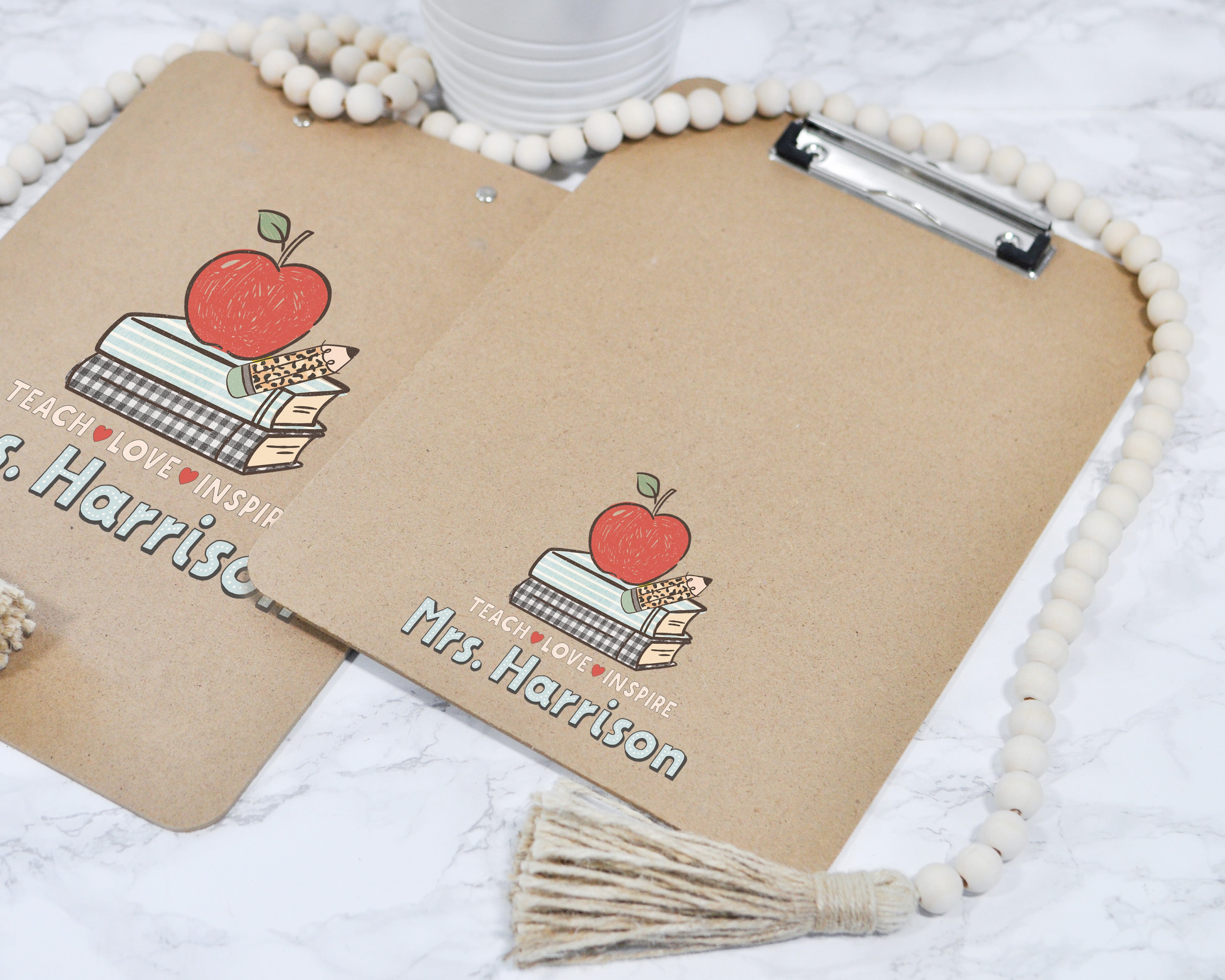 Custom Teacher Clipboard - Teach Love Inspire