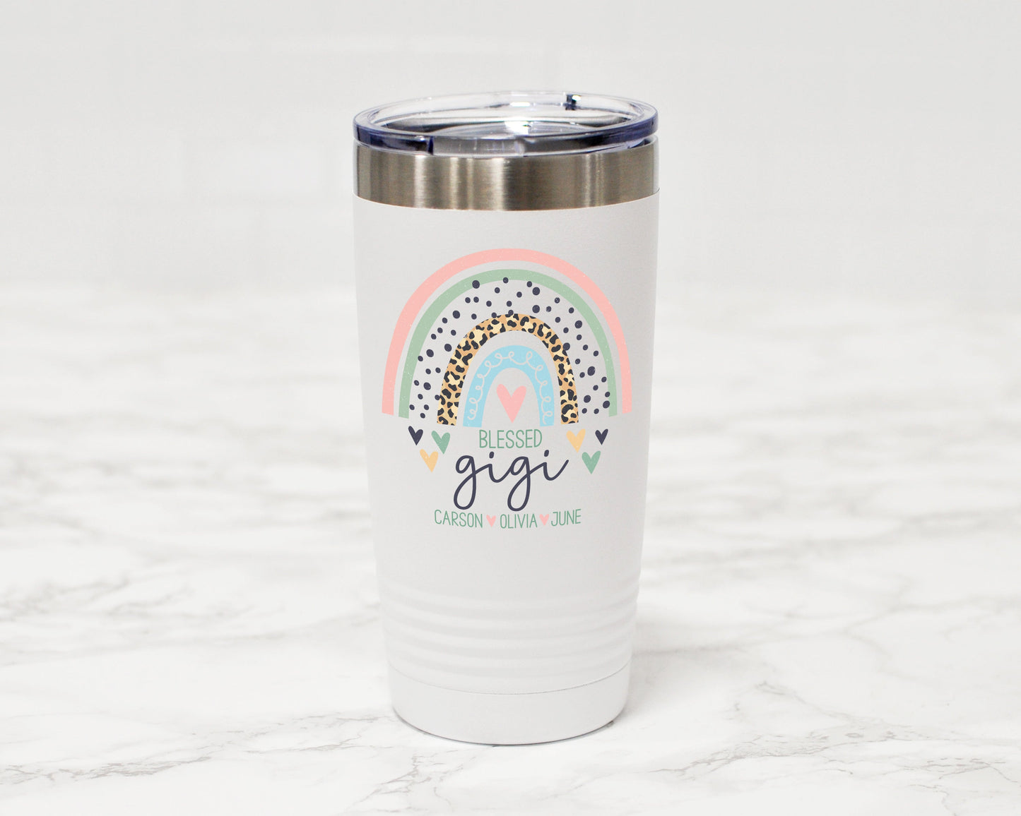 blessed gigi tumbler with names